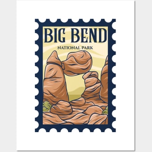 Big Bend National Park Stamp Posters and Art
